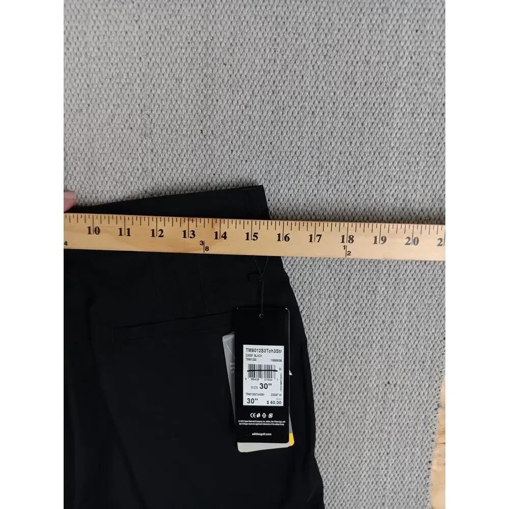 Adidas Climalite‎ Performance Stretch Shorts Mens 30X10 Black Golf Athletic